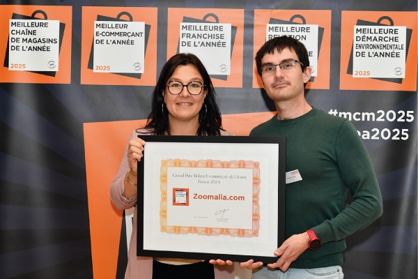 Marion und Benjamin halten den Titel von Zoomalia zum besten E-Commerçant