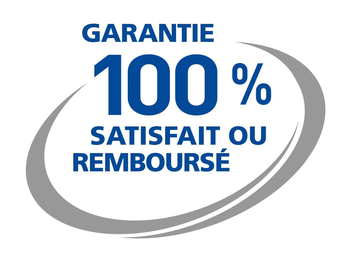 Logo garantie 100% Hills satisfait ou remboursé