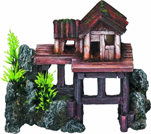 Décoration aquarium - Maison sur pilotis - Petits Compagnons